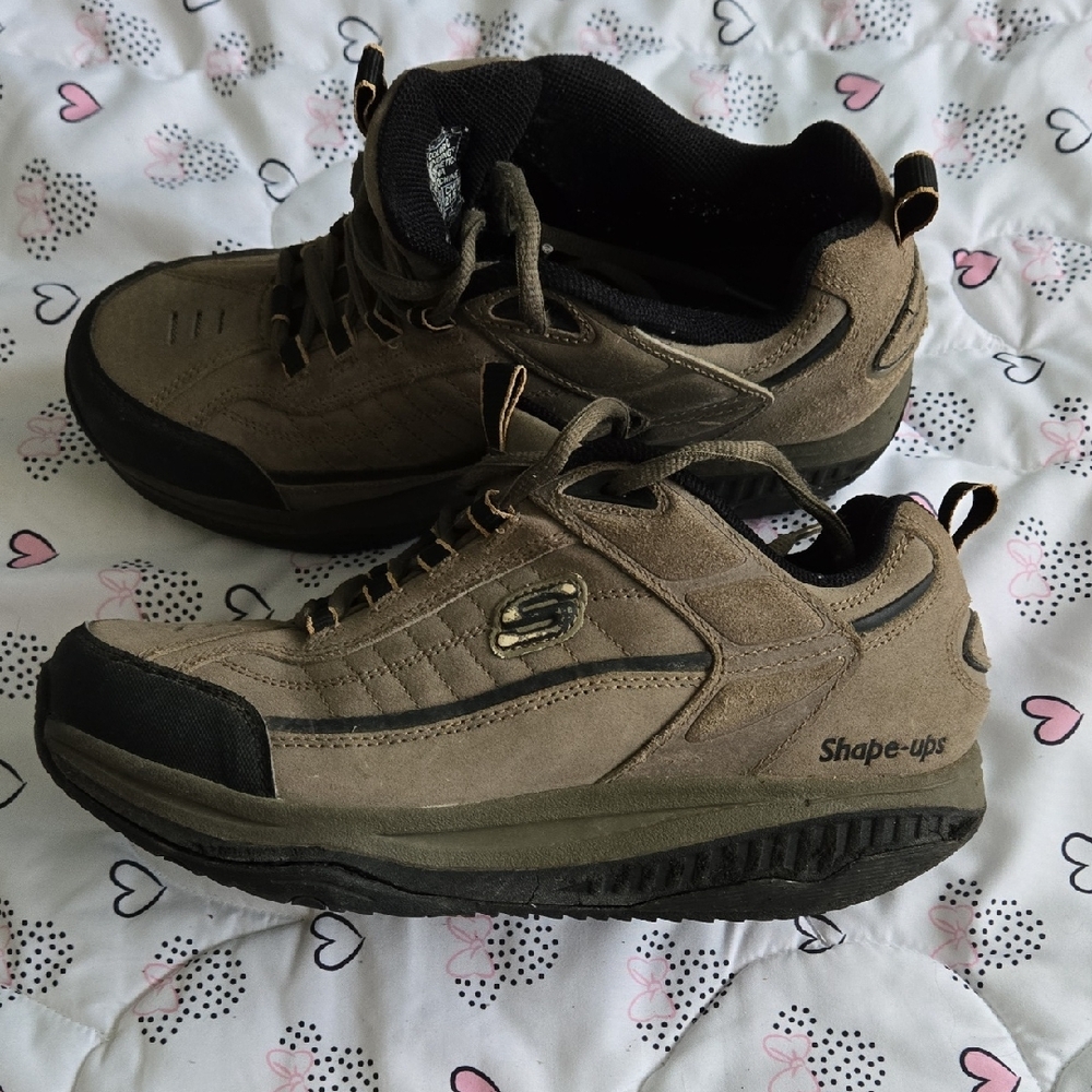 Skechers Men's Brown Shape-ups Shoes